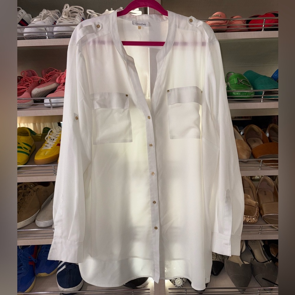 Calvin Klein Cream Blouse